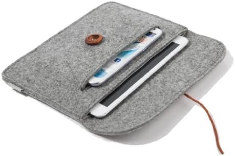 Suoran Apple Ipad Mini 3 Sleeve Case Cover Tablet Sleeve Bag Wool Felt Sleeve for Apple Ipad Mini 3-Grey