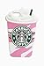Thunderous Pink Starbucks Coffee Ice Cream Silicone Back Cover Case for Apple iPhone 6 4.7 inch