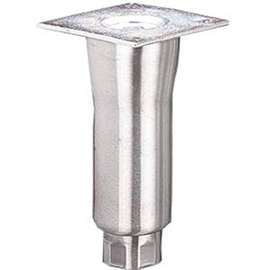 Heavy Duty Stainless Steel Adjustable Equipment Leg with Flared Top and