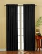Eclipse Suede 42-Inch by 84-Inch Thermaback Blackout Panel, Black