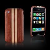 Gekiten iPhone 3G/3GS Wood Jacket Rosewood Mix2�yiPhone 3G/3GS ��p �ؐ� �W���P�b�g�i���h �V�^�� �u�i�j�z GE-JKTIPN3002-RM2 �摜