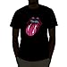 Emazing Lights Lips Sound Activated Light Up Rave Shirt