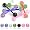 PunkJewelry Zungenpiercing Bioflex GLITZER - 7er SET Bioflex (flexibler Kunststoff)