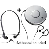 Buy Sony Portable Skip-Free CD Player Walkman with Clip Style Earbud Headphones, LCD Display,... 