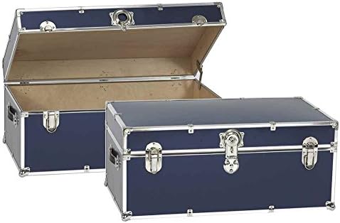 Artisans Domestic Heirloom Steamer Trunk Finish: Navy