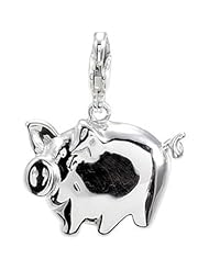 Sterling Silver Pig Charm
