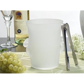 Frosted Glass Ice Bucket by Bgehr