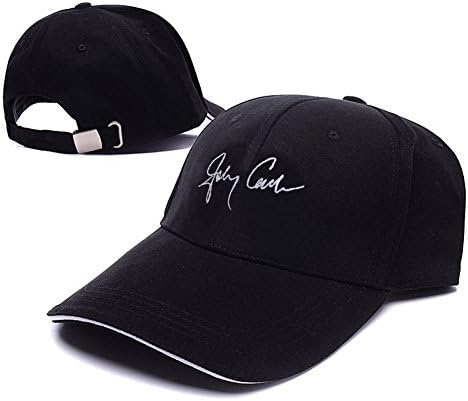 HAIHONG Johnny Cash Signature Logo Adjustable Baseball Caps Unisex Snapback Embroidery Hats