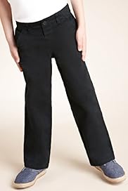Autograph Pure Cotton Straight Leg Twill Trousers