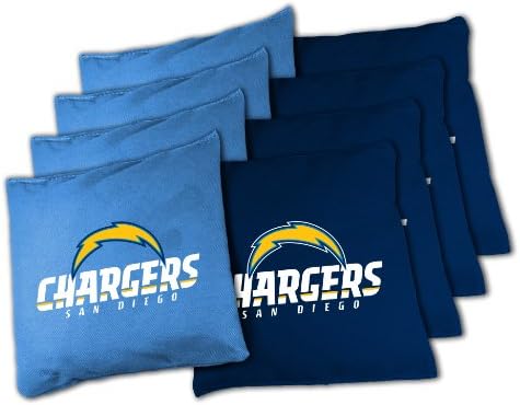 NFL San Diego Chargers 16oz, Duckcloth Cornhole Bean Bags