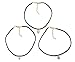 LOYAVE Faux Turquoise Choker Necklace Set Eye Bead Charm Pendant Leather Fashion