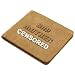 Pulp Fiction Bad Mother "F"er Brown Leather Bifold Wallet