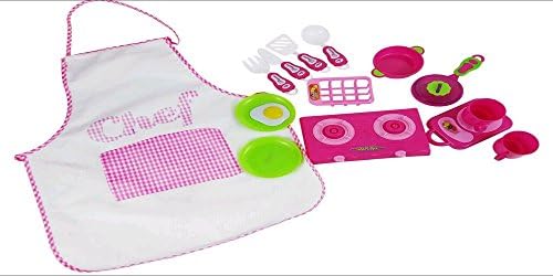 Kids Cookware 17 Piece Set Creative Learning with Chef Apron