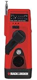 Black & Decker WDR5B Rechargeable Weather Radio With Flashlight & Cell Phone Charger