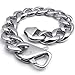 KONOV Heavy Wide Polished Stainless Steel Biker Men's Bracelet, Color Silver, 17mm, 9 Inch