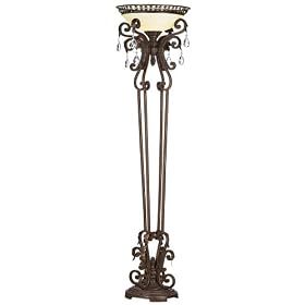 Seville Collection Iron Torchiere Floor Lamp