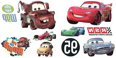 CARS - DISNEY MOVIE-10 Temporary Tattoos/Mater, Sally the Porsche,Party Favors