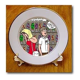 Nerd Dating and Lava Lamps - 8 Inch Porcelain Plate from Lava Lamps