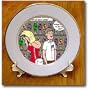 Nerd Dating and Lava Lamps - 8 Inch Porcelain Plate
