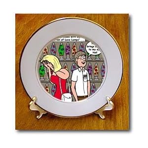 Nerd Dating and Lava Lamps - 8 Inch Porcelain Plate