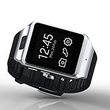 LEMFO LX36 Bluetooth Smart Watch WristWatch Smartwatch Pedometer Anti-lost with Camera 8GB Memory for Samsung Huawei HTC Xiaomi Android Phones (Silver)