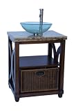 26 Marble Top Dylan Bathroom Sink Vanity - HF2531A - Faucet & vessel all inclusive