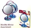 Mini-Me Pedestal 3X to 1X Mirror, 3&frac12;" Dia, 5" Ht., Assorted Colors (Case of 12)