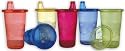Nuby Wash or Toss Cups with Lids (10 oz.) 6-pack BPA FREE