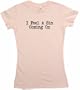 I Feel A Sin Coming On Women's Tee Shirt XL-Pink Babydoll (petite fit)