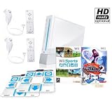 Nintendo Wii System 4 Player Bundle (Brand New) + DDR Wii Hottest Party 2 Game + 4 x Konami Dance Pa