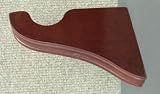 Support Bracket in Mahogany finish for a 1-3/8" dowel rod - 2/pack [CAPITOL CITY LUMBER]