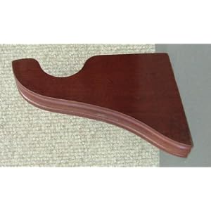 Support Bracket in Mahogany finish for a 1-3 8 dowel rod - 2 pack [CAPITOL CITY LUMBER]