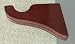 Support Bracket in Mahogany finish for a 1-3/8 dowel rod - 2/pack [CAPITOL CITY LUMBER]