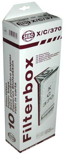 Sebo 5093ER 3 Layer Paper Bags For Upright Vacuum Cleaner, 10 pack