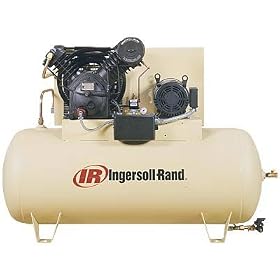 - Ingersoll Rand Type-30 Reciprocating Air Compressor (Fully Packaged) - 10 HP, 200 Volt 3 Phase, Model# 2545E10FP