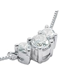 0.50 ct Ladys Diamond Pendant in 18 kt White Gold