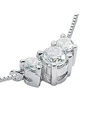 0.50 ct Ladys Diamond Pendant in 14 kt White Gold
