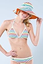 Rainbow Striped Bikini Top