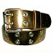 METALLIC BRONZE DOUBLE GROMMET LEATHER BELT SIZE MEDIUM
