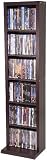 CD / DVD Storage Tower With Cherry Finish [KD-CMR-002-CHERRY-GG]