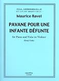 No.13100400 Maurice Ravel PAVANE POUR UNE INFANTE DEFUNTE for Piano and Viola (or Violino)/