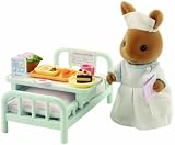 Sylvanian Families Nurse with Hospital Bed