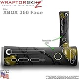 Barbwire Hearts Yellow Skin by WraptorSkinz TM fits Original XBOX 360 Factory Faceplates