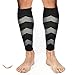 #1 Graduated Compression Calf Sleeves Guard Socks (1 Pair), Relief Prevent Shin Splints, Calf Strain, Boost Circulation, Faster Recovery Leg Sleeves Support or Men and Women, Protection for Running, Walking, Cycling, Crossfit, Basketball, Training, Maternity, Travel, Guaranteed