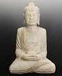 Heavy White Marble Garden Buddha Statue