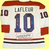 Autographed Guy Lafleur Montreal Canadiens Jersey (White)