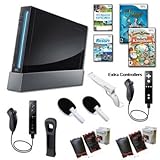 Top Quality Nintendo Wii Black Holiday Friends Bundle with Remote Plus, Gam ....