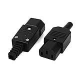 uxcell 　電源アダプター　パワーアダプター　コネクター　 AC 250V 10A　2個入り　電子部品　IEC320 C14 C13