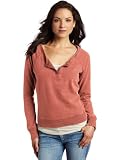 C&C California Women's Long Sleeve Split Neck Sweatshirt