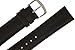 JP Leatherworks Mens Padded Genuine Leather Watchband - Color Black - 22mm Width - Extra Long Watch Band